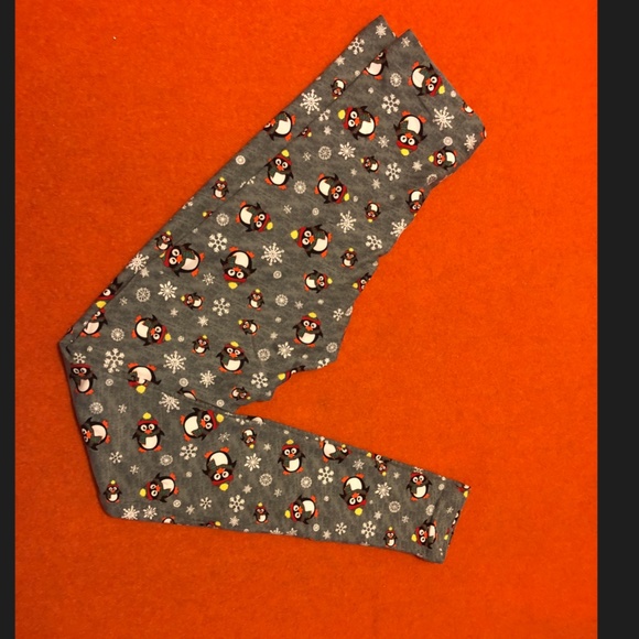 Festive winter holidays themed high rise stretch leggings NWT - Picture 5 of 5